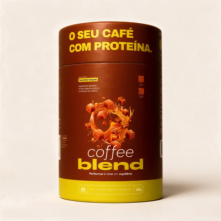 Um pote de Coffee Blend