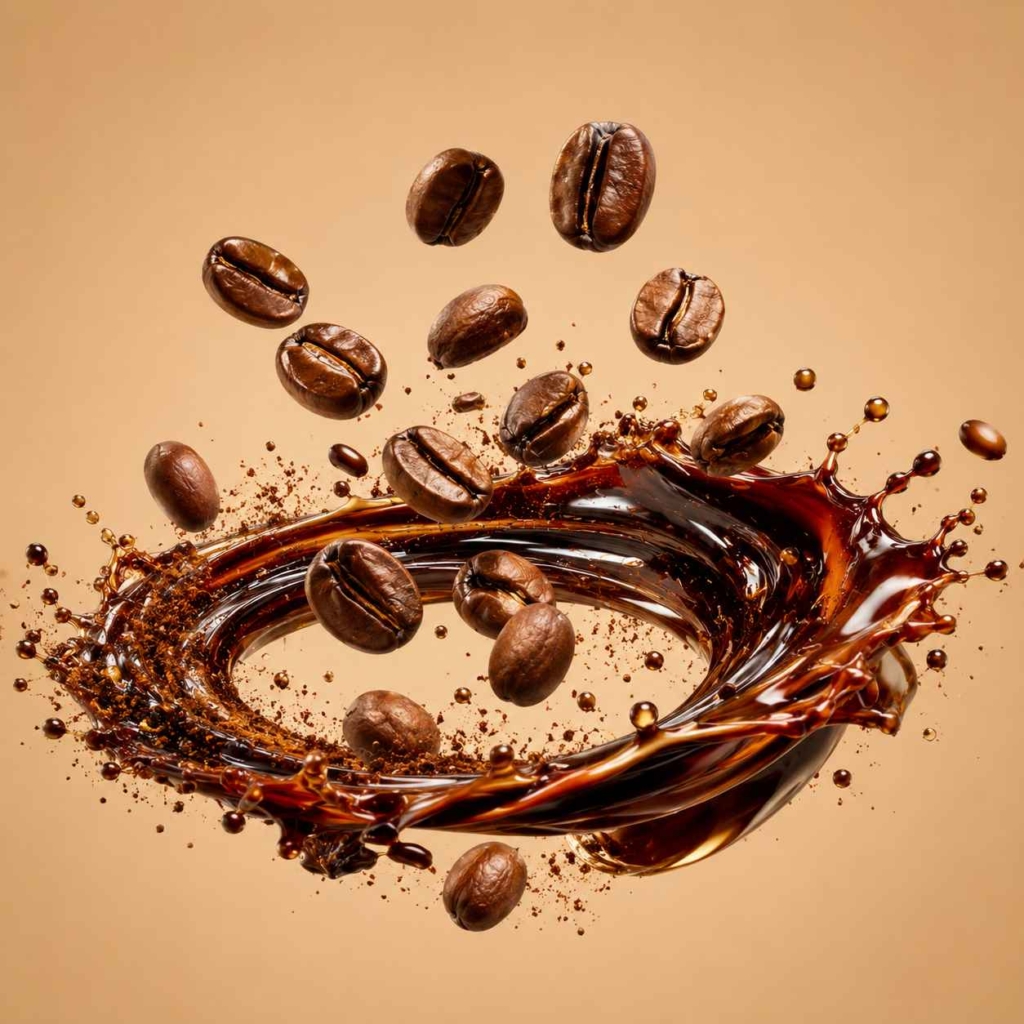 Café espirrando