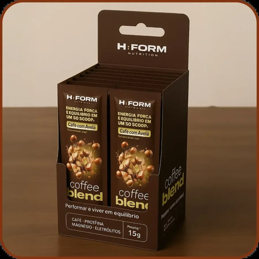 Caixa com 20&nbsp;sachês de Coffee Blend Avelã